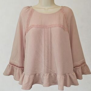 Blush Pink Boho Peasant Blouse – a.n.d easy wear